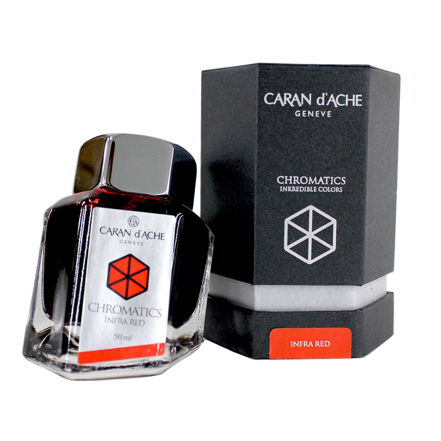 Amazon.com : Caran d'Ache 50ml Chromatics Ink Bottle - Infrared